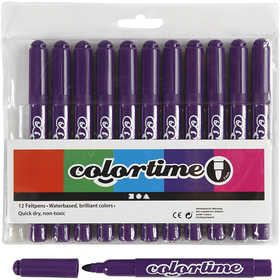 Colortime-pennor, spets 5 mm, lila, 12 st./ 1 förp. [HOB-37332]