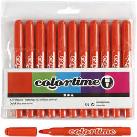 Colortime-pennor, spets 5 mm, mörkorange, 12 st./ 1 förp. [HOB-37351]