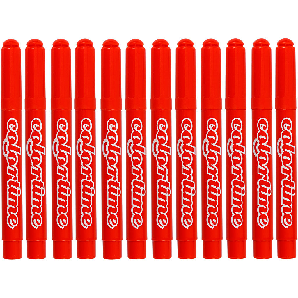 Colortime-pennor, spets 5 mm, mörkorange, 12 st./ 1 förp. [HOB-37351]