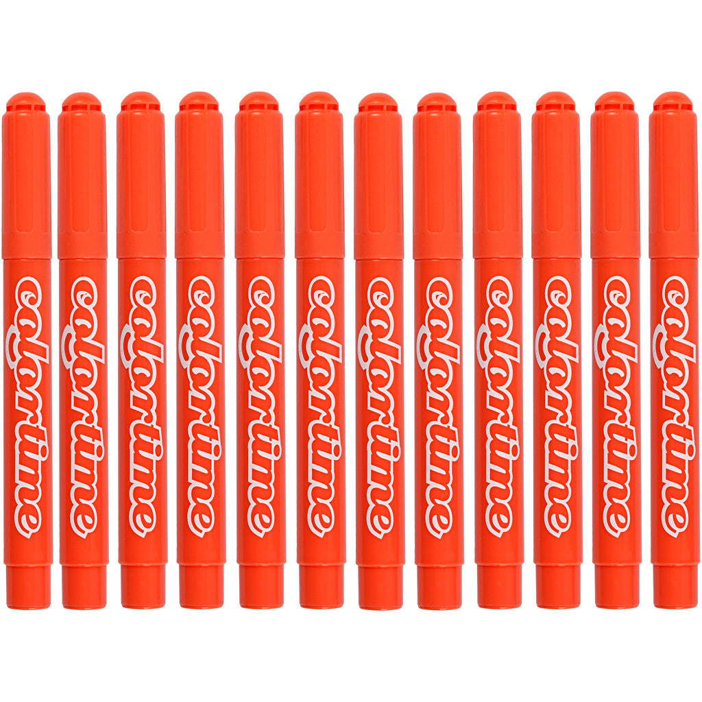 Colortime-pennor, spets 5 mm, mandarin, 12 st./ 1 förp. [HOB-37352]