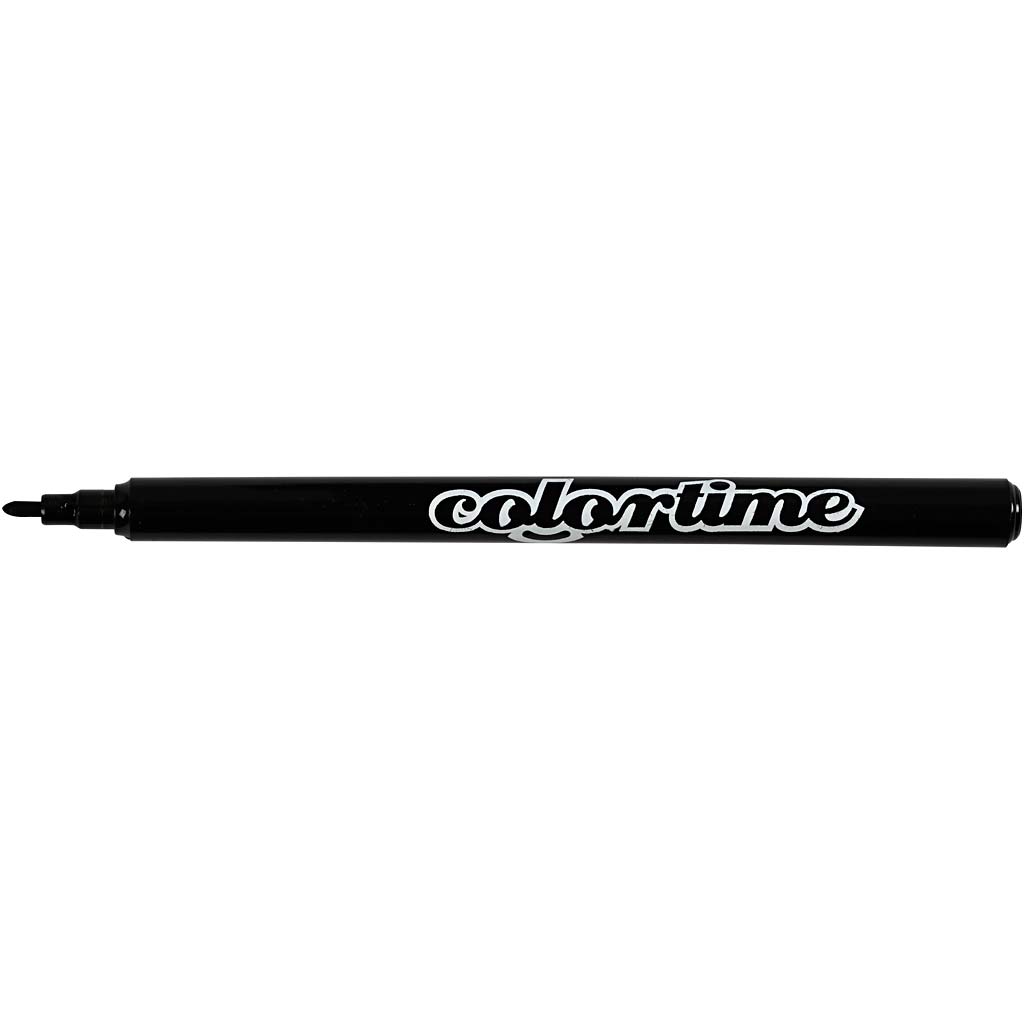 Colortime Marker, line width: 2 mm, black, 18pcs [HOB373561]