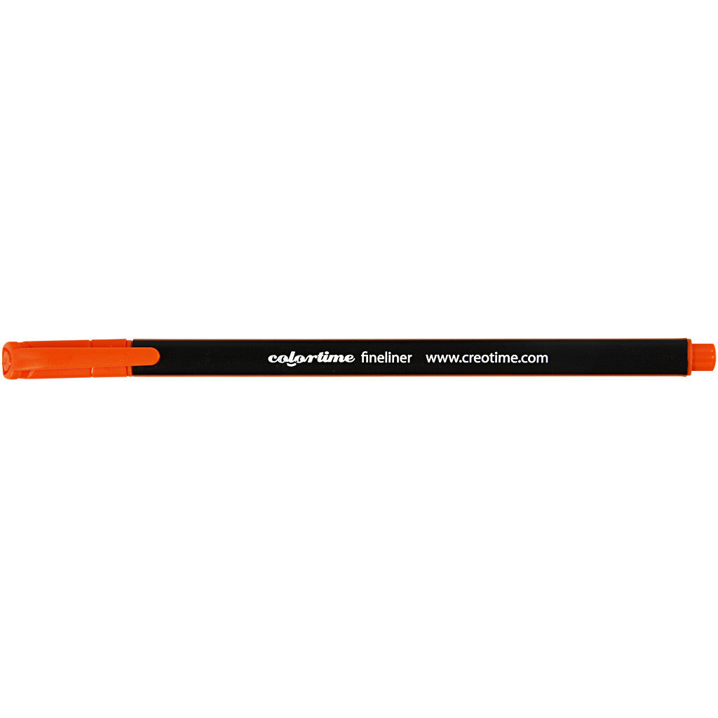Colortime Fineliner-tuschpennor, spets 0,6-0,7 mm, orange, 12 st./ 1 förp. [HOB-373638]