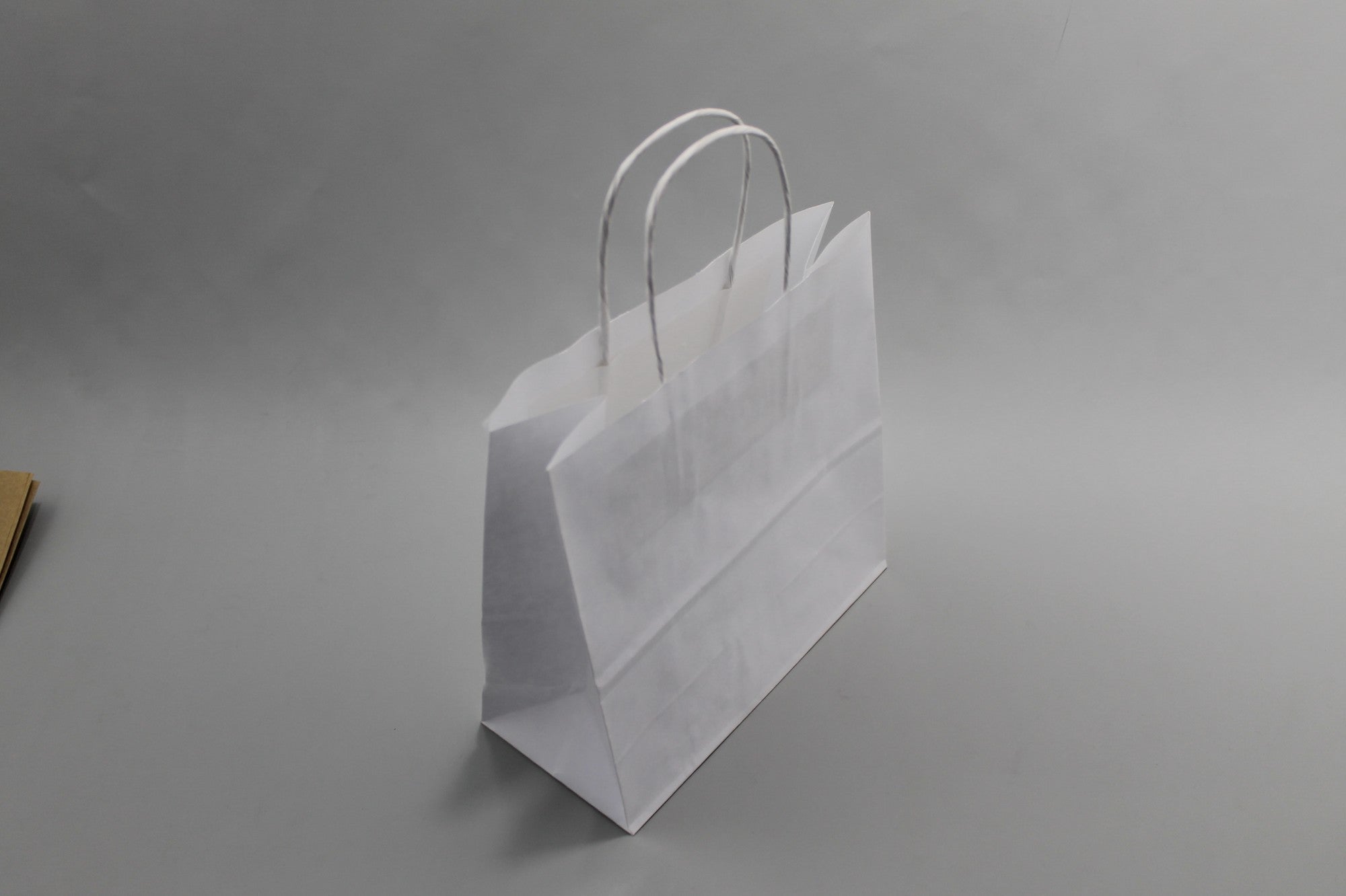 Paper Carrier Bags White 45x17x48cm Kraft 100 g/gm with twisted handles