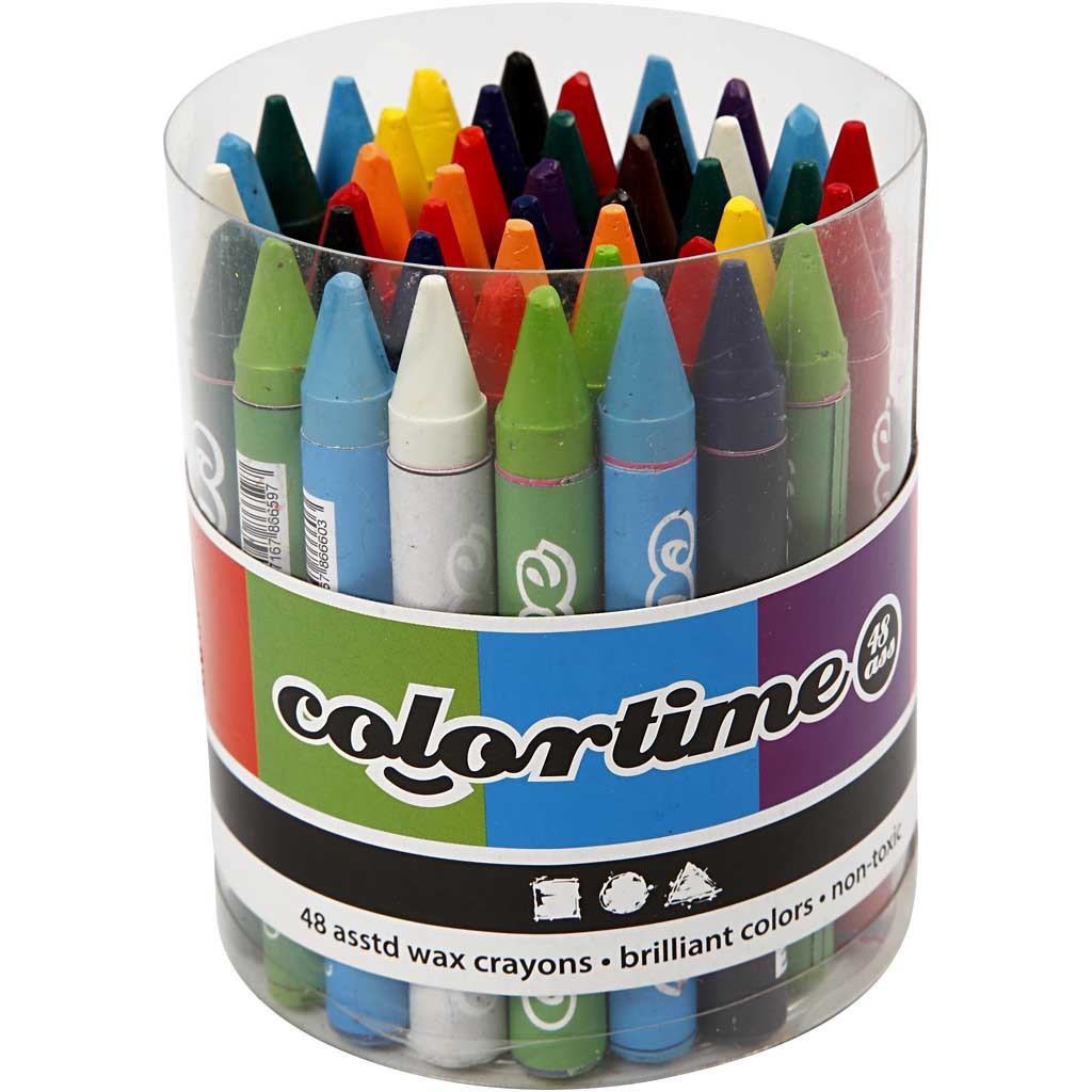 Colortime Färgkritor, 5x48 mix./ 1 set [HOB-38145]