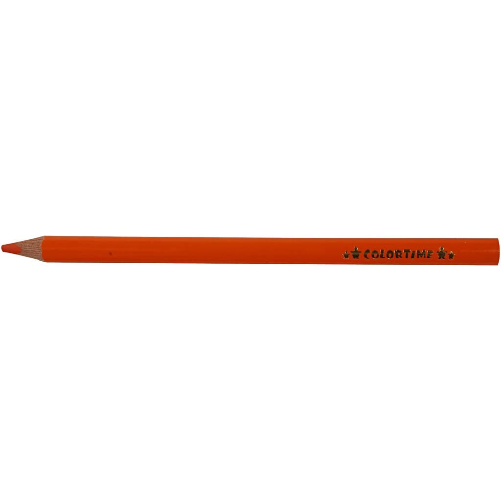 Colortime Färgpennor, L: 17,45 cm, kärna 5 mm, JUMBO, orange, 12 st./ 1 förp. [HOB-38171]