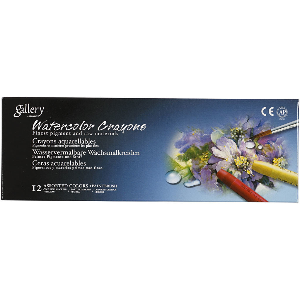 Gallery Akvarell, L: 9,3 cm, tjocklek 8 mm, vit (301), 12 st./ 1 förp. [HOB-38288]