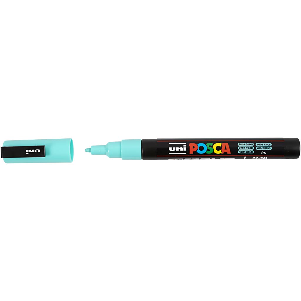 Posca Marker , mixade färger, nr. PC-3M, spets 0,9 - 1,3 mm, 8 mix./ 1 förp. [HOB-384290]