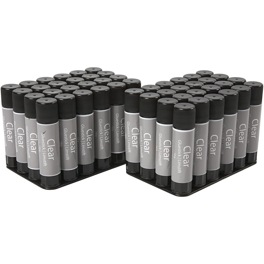 Clear Limstift, rund, 10 g, 48 st./ 1 förp. [HOB-39040]