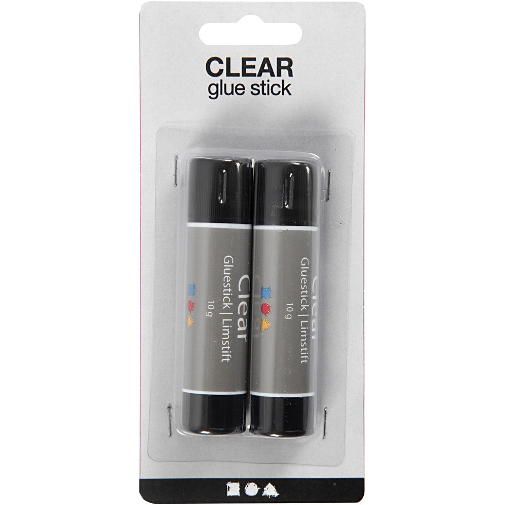 Clear Limstift, Rund, 10 g, 2 st./ 1 förp. [HOB-390410]