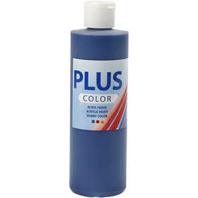 Plus Color Hobbyfärg, marinblå, 250 ml/ 1 flaska [HOB-39458]
