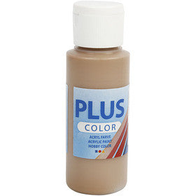 Plus Color Hobbyfärg, ljusbrun, 60 ml/ 1 flaska [HOB-39603]