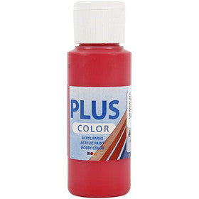 Plus Color Hobbyfärg, crimson red, 60 ml/ 1 flaska [HOB-39628]