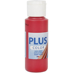 Plus Color Hobbyfärg, berry red, 60 ml/ 1 flaska [HOB-39629]