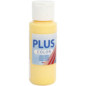 Plus Color Hobbyfärg, crocus yellow, 60 ml/ 1 flaska [HOB-39634]