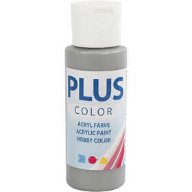 Plus Color Hobbyfärg, rain grey, 60 ml/ 1 flaska [HOB-39640]
