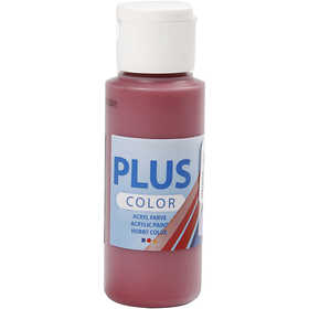 Plus Color Hobbyfärg, gml. röd, 60 ml/ 1 flaska [HOB-39660]