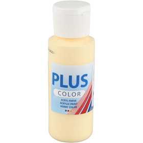 Plus Color Hobbyfärg, ljusgul, 60 ml/ 1 flaska [HOB-39663]