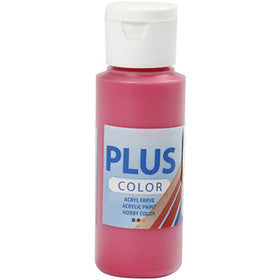 Plus Color Hobbyfärg, primärröd, 60 ml/ 1 flaska [HOB-39673]