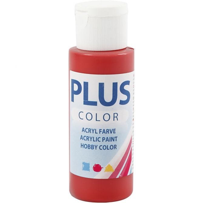 Plus Color Hobbyfärg, terrakotta, 60 ml/ 1 flaska [HOB-39687]