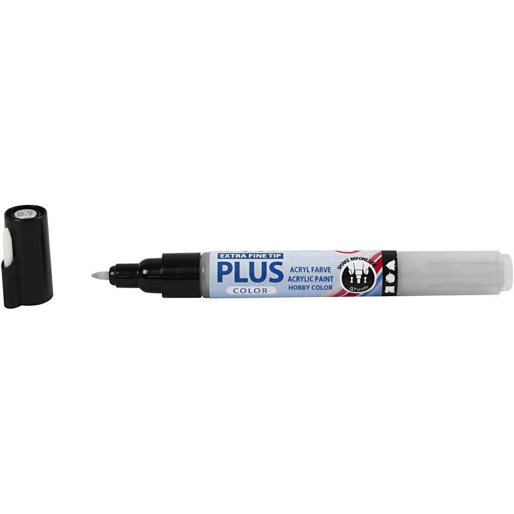 Plus Color Tusch, L: 14,5 cm, spets 0,7 mm, rain grey, 5,5 ml, 1 st. [HOB-39940]