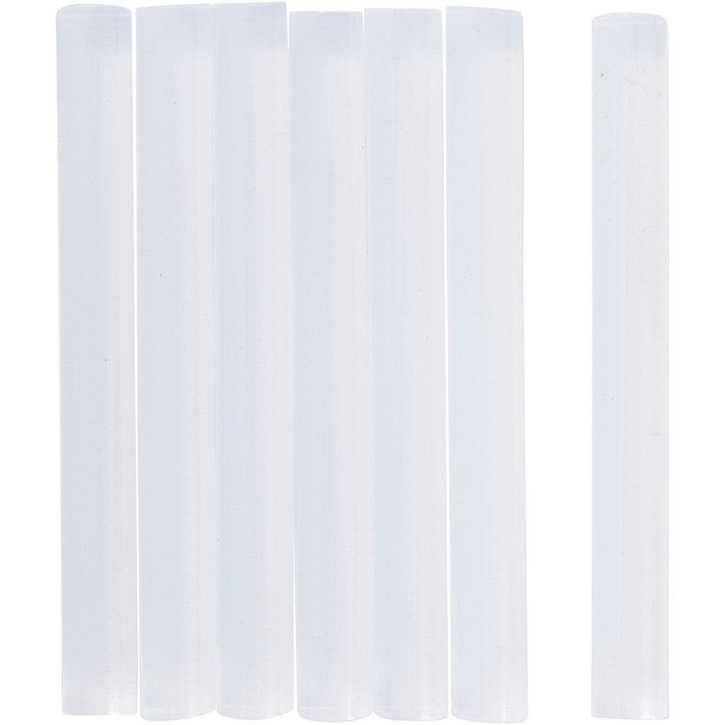 Glue Gun Sticks, L: 10 cm, D: 11 mm, 7 pc