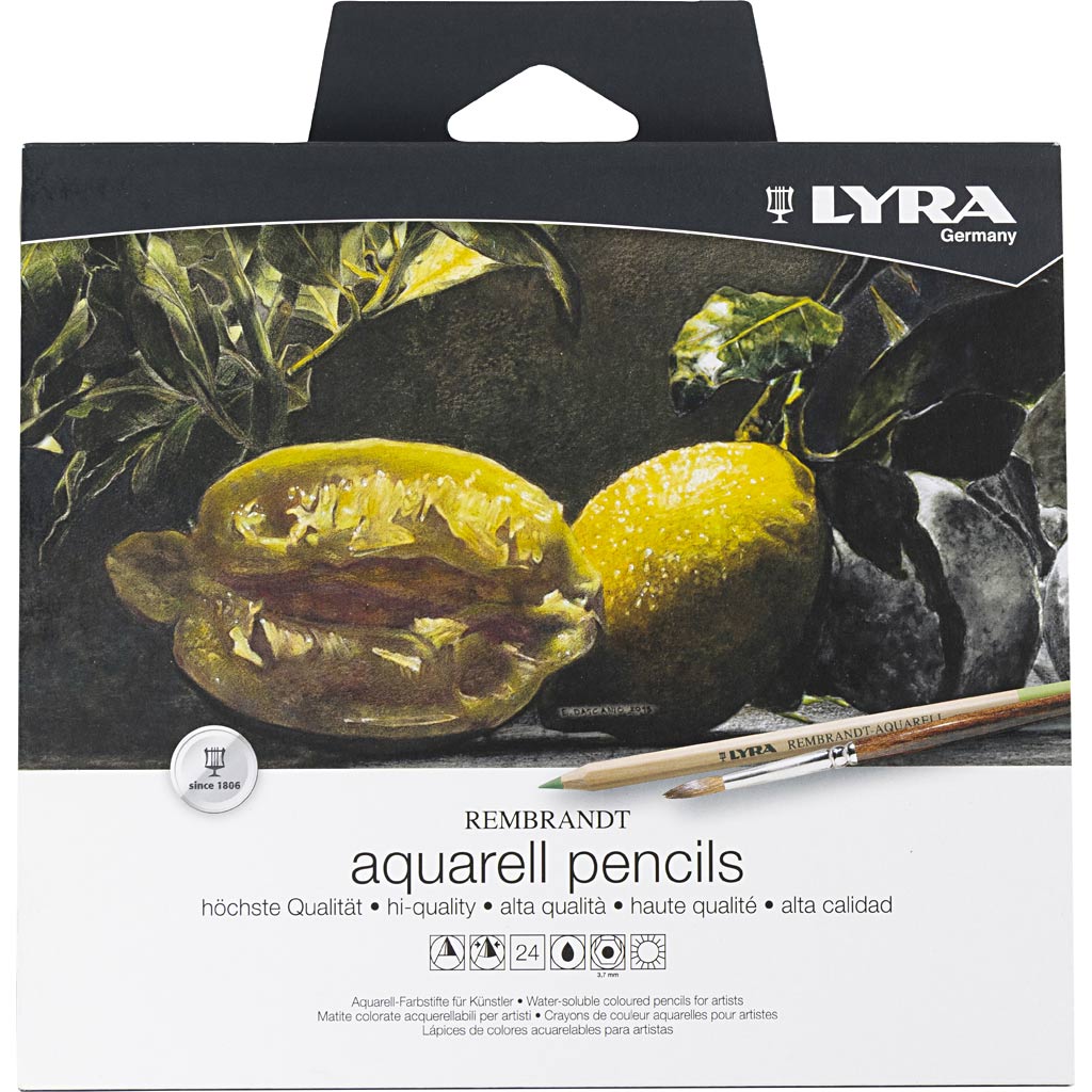Lyra Rembrandt akvarell-färgblyertspennor, mixade färger, 24 st./ 1 förp. [HOB-403024]