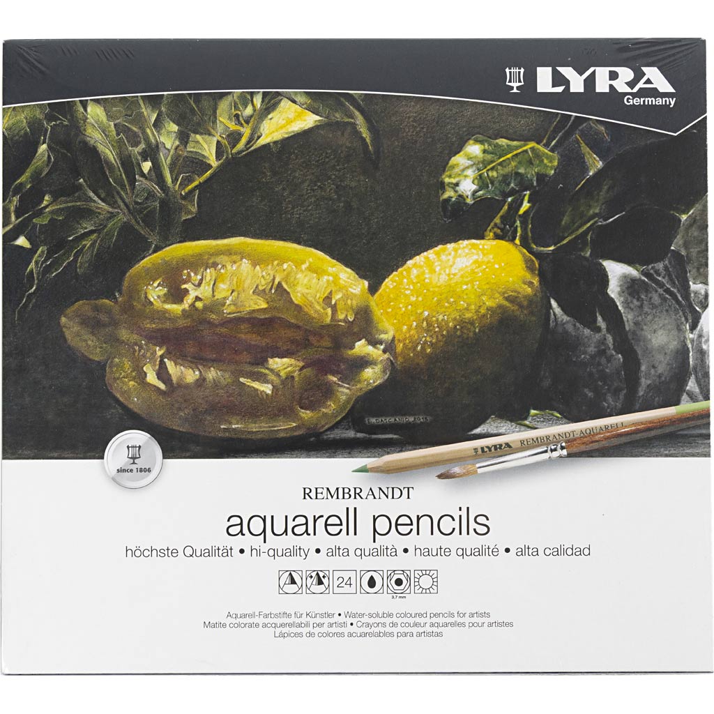 Lyra Rembrandt akvarell-färgblyertspennor, mixade färger, 24 st./ 1 förp. [HOB-403024]