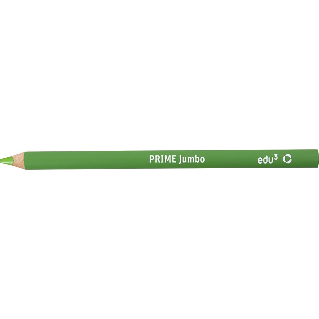 edu Kraftiga Färgblyertspennor, tjocklek 10 mm, kärna 6,25 mm, ljusgrön, 12 st./ 1 förp. [HOB-408062]