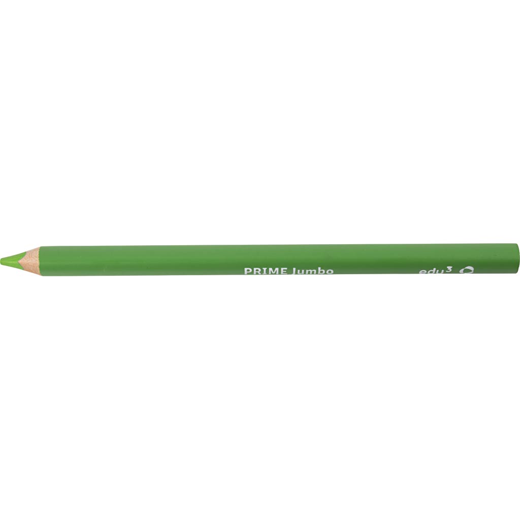 edu Kraftiga Färgblyertspennor, tjocklek 10 mm, kärna 6,25 mm, ljusgrön, 12 st./ 1 förp. [HOB-408062]