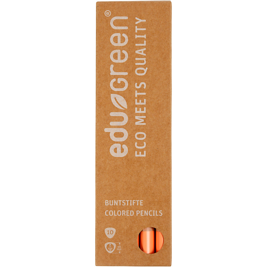 Edugreen Kraftiga Färgpennor, kärna 5 mm, laxfärgad, 10 st./ 1 förp. [HOB-408229]