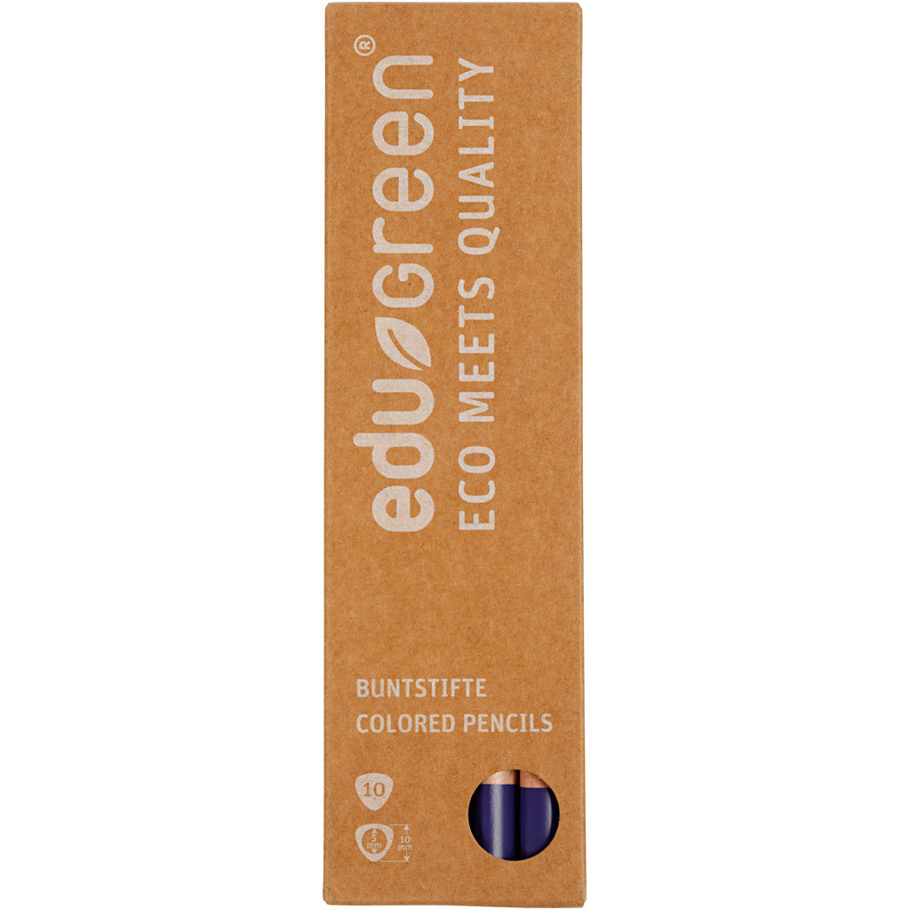 Edugreen Kraftiga Färgpennor, kärna 5 mm, violet, 10 st./ 1 förp. [HOB-408244]