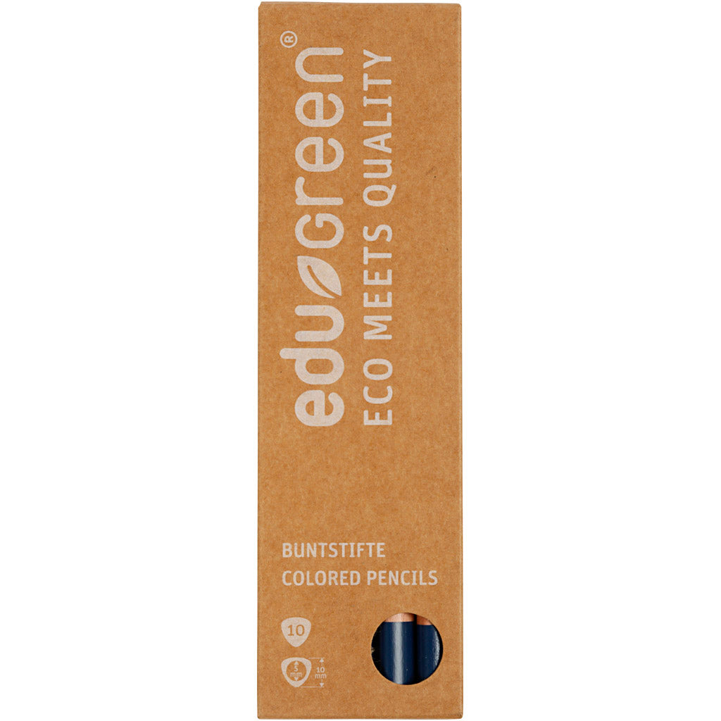 Edugreen Kraftiga Färgpennor, kärna 5 mm, blå, 10 st./ 1 förp. [HOB-408254]