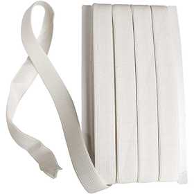 Resårband, B: 20 mm, vit, 25 m/ 1 rl. [HOB-41044]