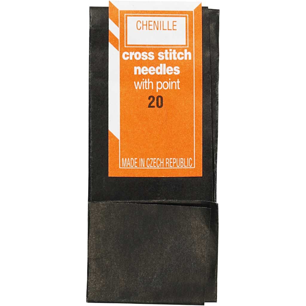 Broderinål, nr. 20, L: 43 mm, med spets, 25 st./ 1 förp. [HOB-41114]