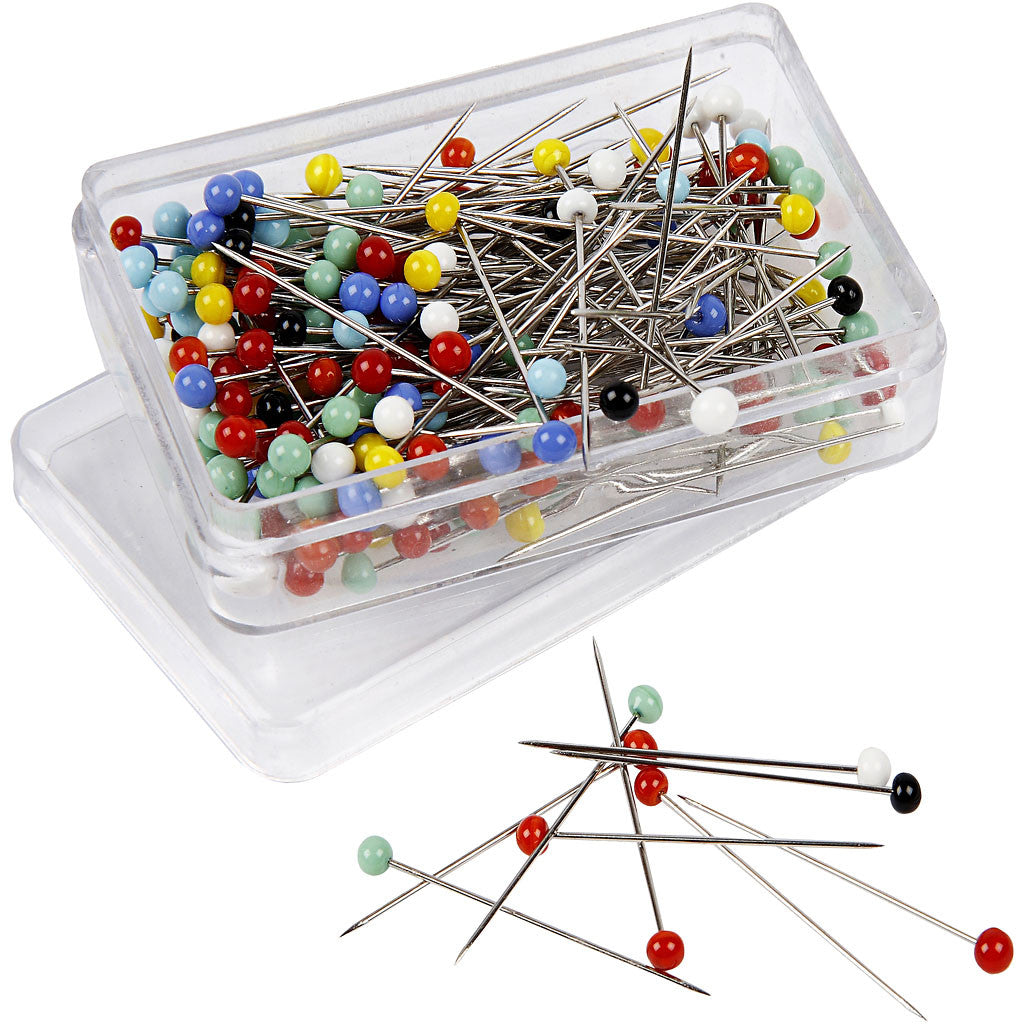 Knappnålar, L: 31 mm, 200 st./ 1 förp. [HOB-41120]