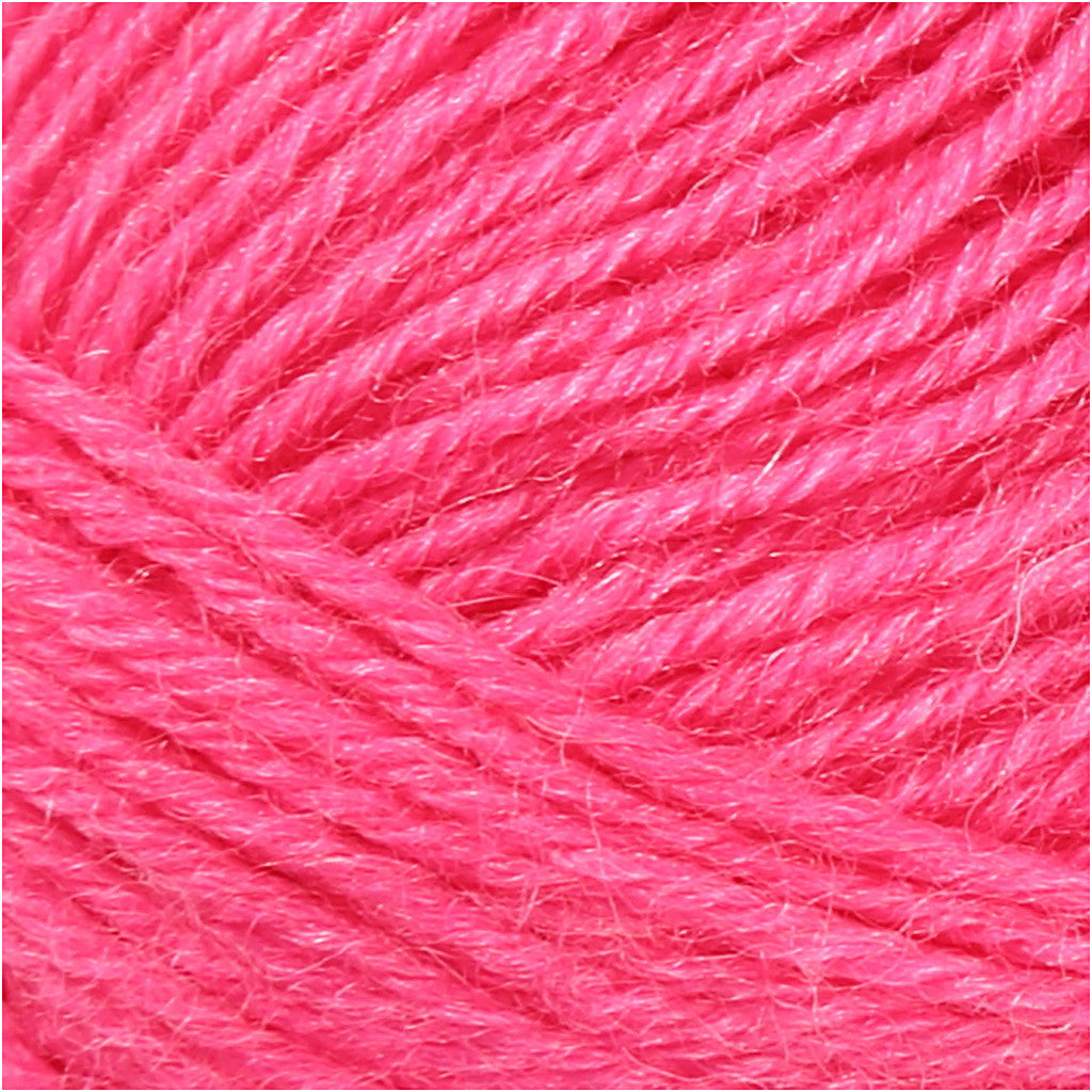 Strumpgarn, L: 200 M, rosa, 50 g/ 1 nystan [HOB-41323]