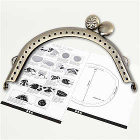 Börshandtag, stl. 8 cm, borstad mässing, 1 st. [HOB-41355]