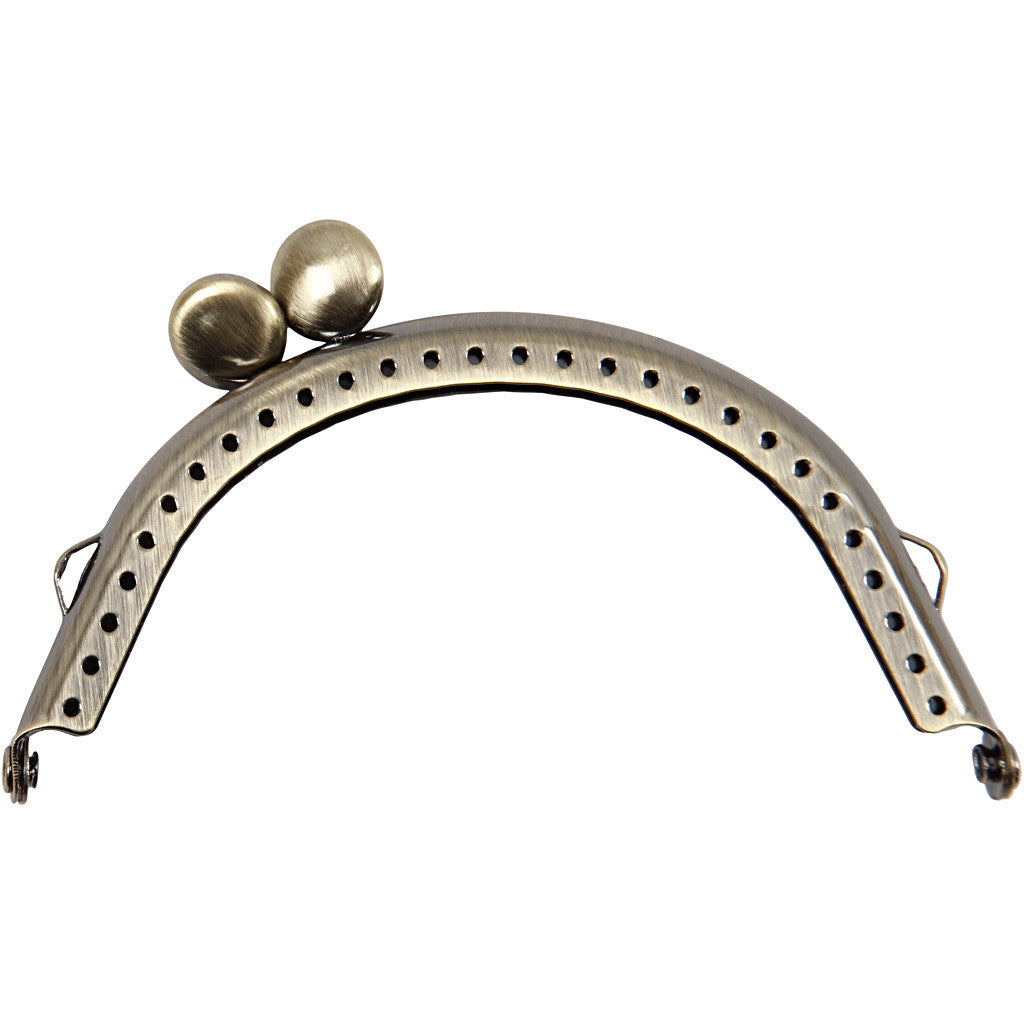 Börshandtag, stl. 8 cm, borstad mässing, 1 st. [HOB-41355]