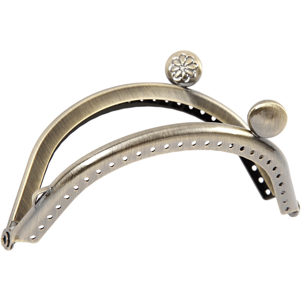 Börshandtag, stl. 8 cm, borstad mässing, 1 st. [HOB-41355]