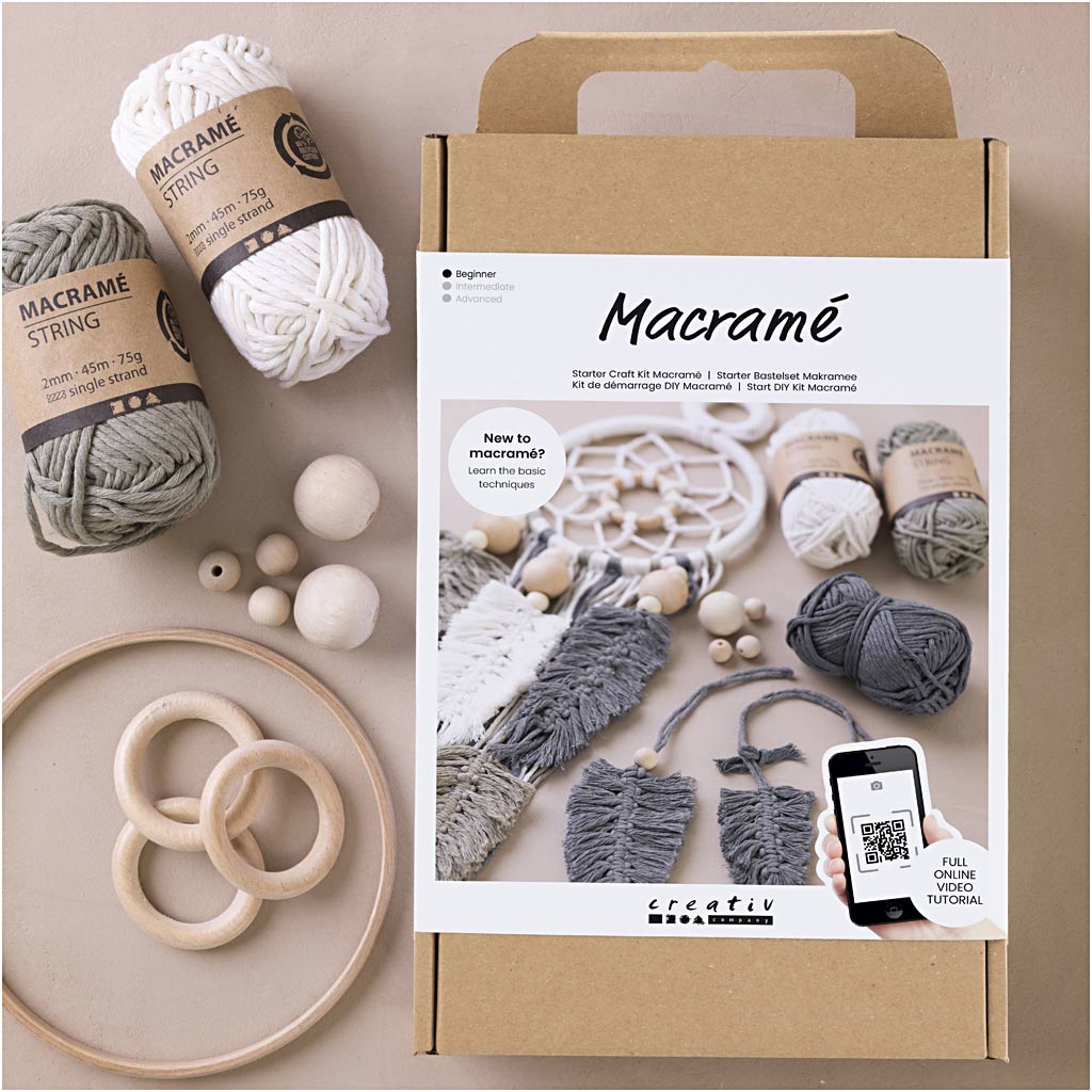 Start DIY Kit Makramé, 1 förp. [HOB-41477]