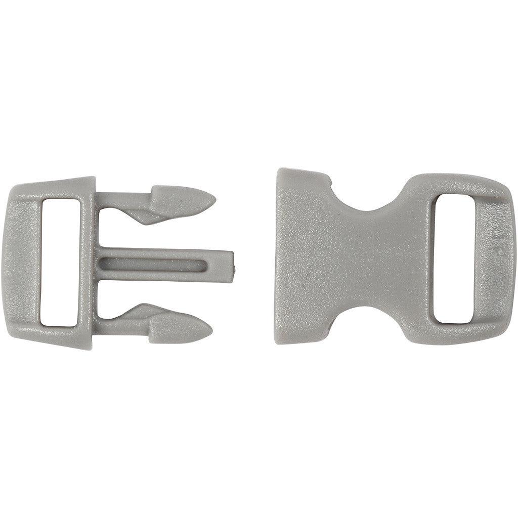 Klicklås, L: 29 mm, B: 15 mm, Hålstl. 3x11 mm, svart, brun, grå, 100 st./ 1 förp. [HOB-41619]