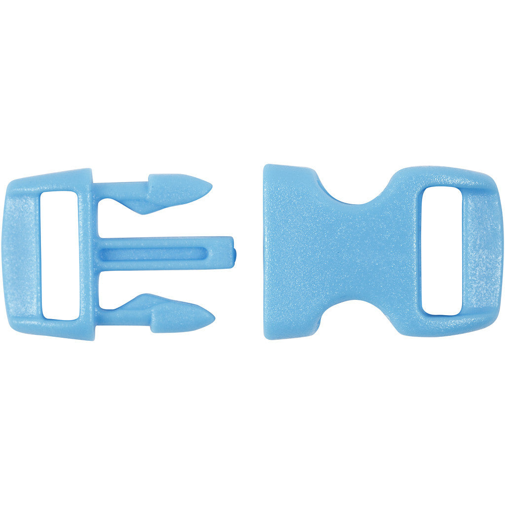 Klicklås, L: 29 mm, B: 15 mm, Hålstl. 3x11 mm, mixade färger, 100 st./ 1 förp. [HOB-41621]