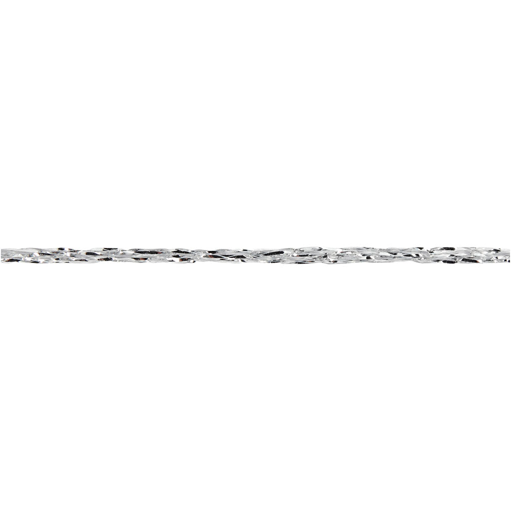 Lurex Garn, L: 160 M, silver, 25 g/ 1 nystan [HOB-42145]