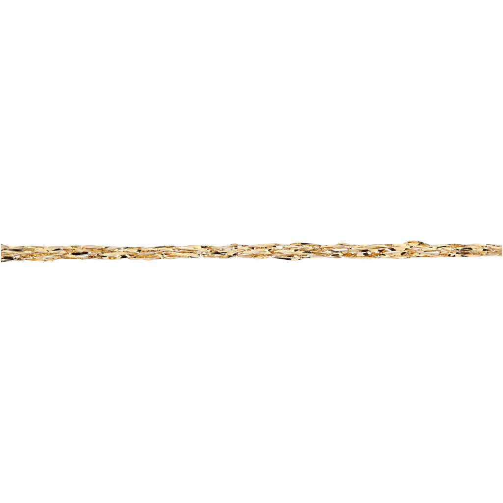 Lurex Garn, L: 160 M, guld, 25 g/ 1 nystan [HOB-42146]