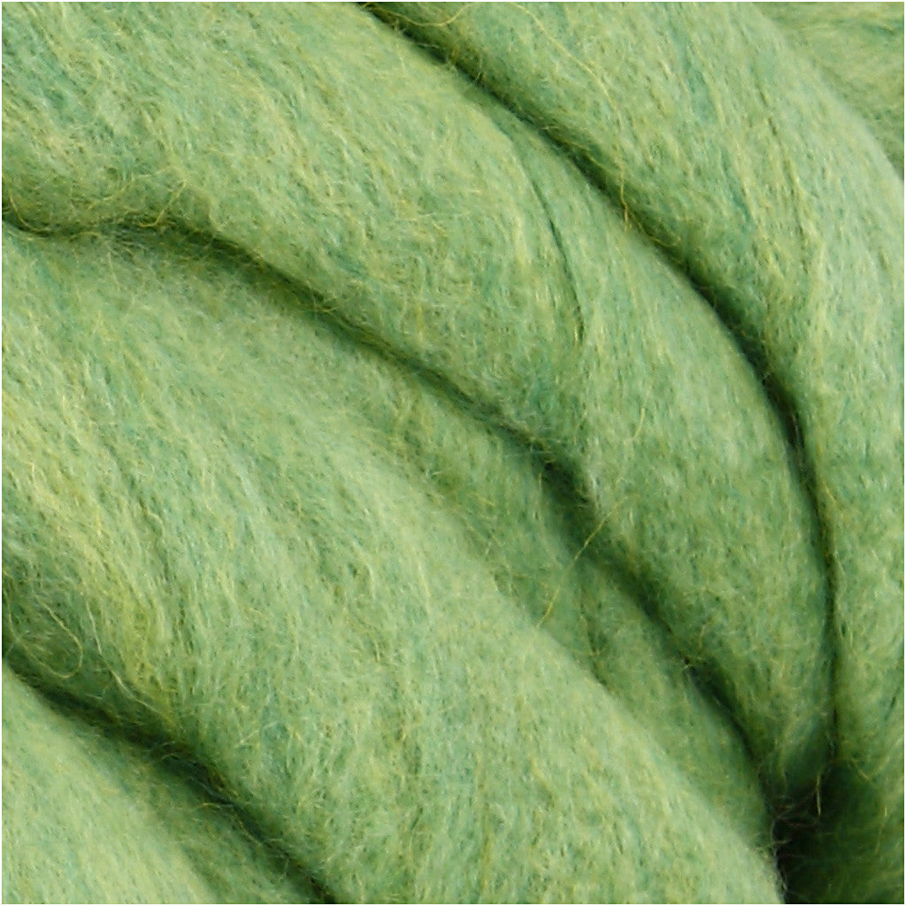 XL Akrylgarn med Ull, L: 15 M, stl. mega, limegrön, 300 g/ 1 nystan [HOB-42166]