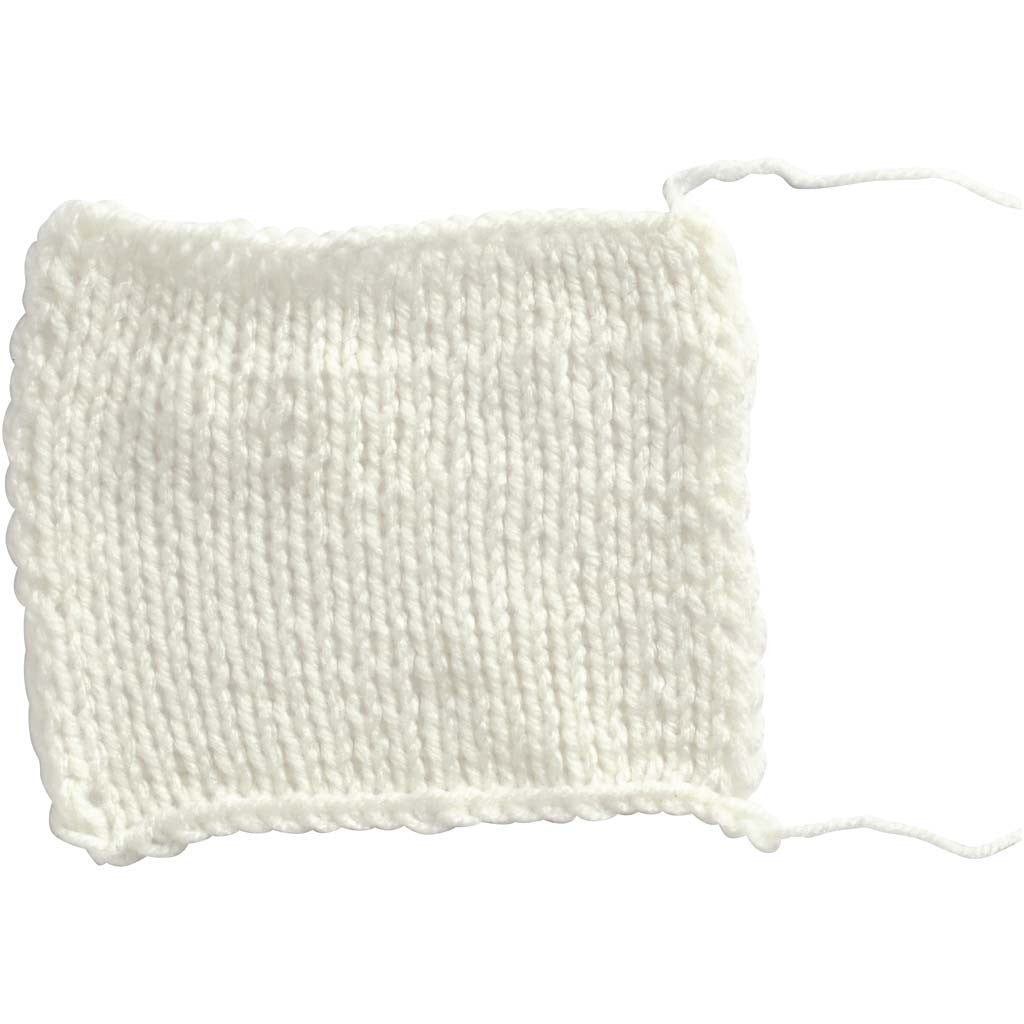 Fantasia Akrylgarn, L: 80 M, vit, 50 g/ 1 nystan [HOB-421710]