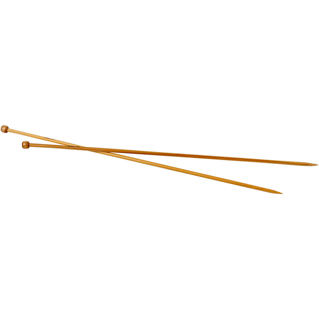 Knitting Needles, L: 35 cm, size 4,5 mm, 1 pair