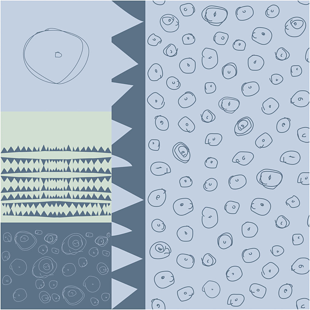 Tyg, B: 145 cm, 140 g, blå, 1 löpm. [HOB-443090]