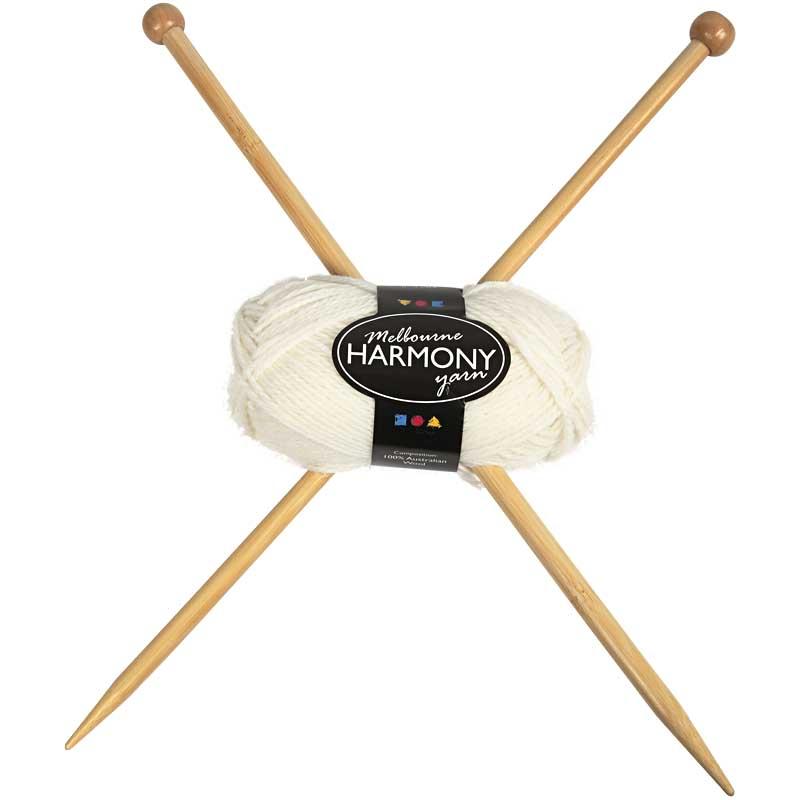 Melbourne ullgarn, L: 92 M, råvit, 50 g/ 1 nystan [HOB-44710]