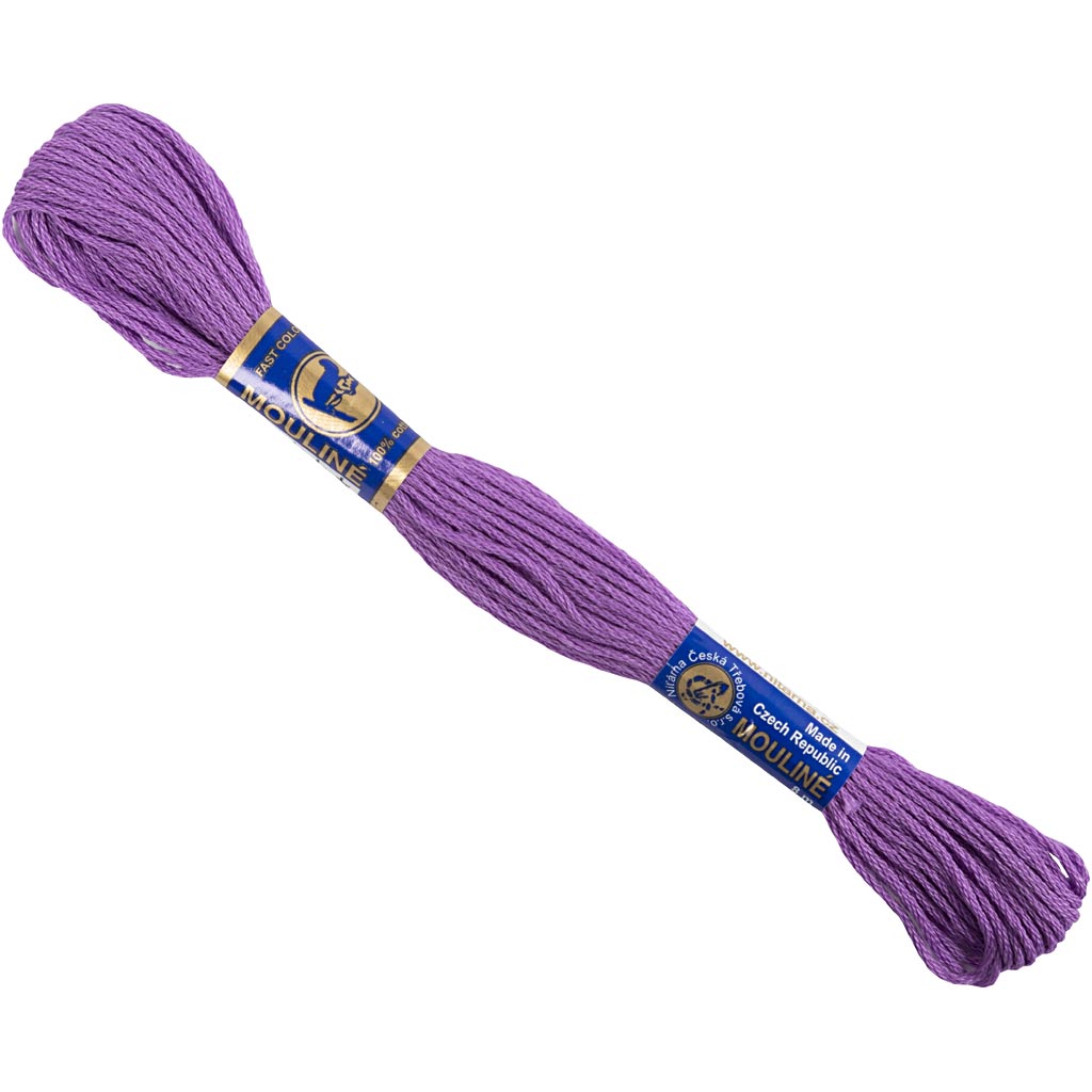 Embroidery Floss, purple, 8 m/ 1 bundle